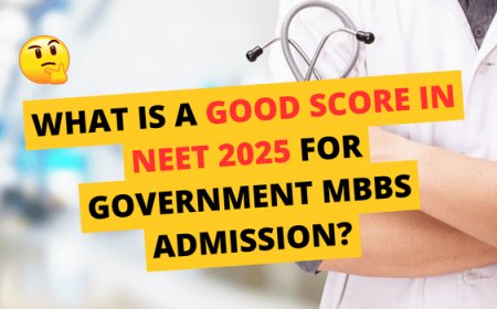 What is a Good Score in NEET 2025 for Government MBBS Admission?