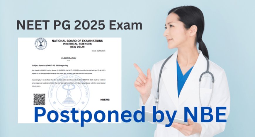 NEET PG 2025 Exam Postponed by NBE: Check Complete Details and New Dates